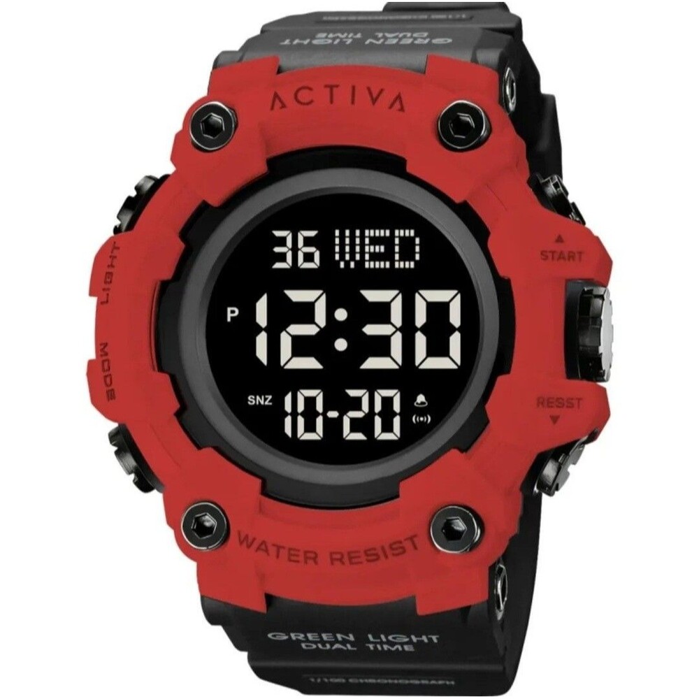 Activa Kadron X Invicta Digital Men's Watch 53mm Red Black ACW1968-006